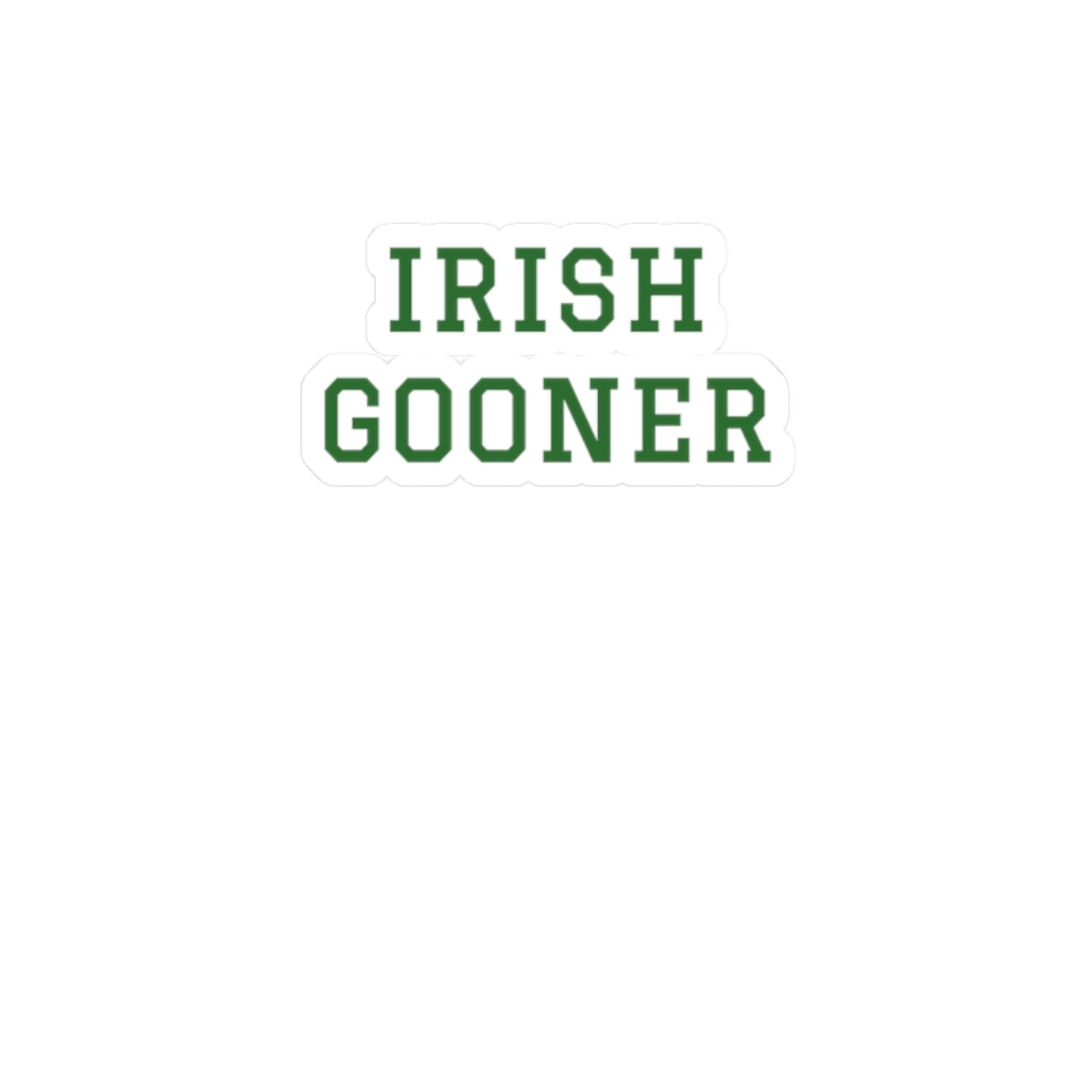 Irish Gooner Sticker