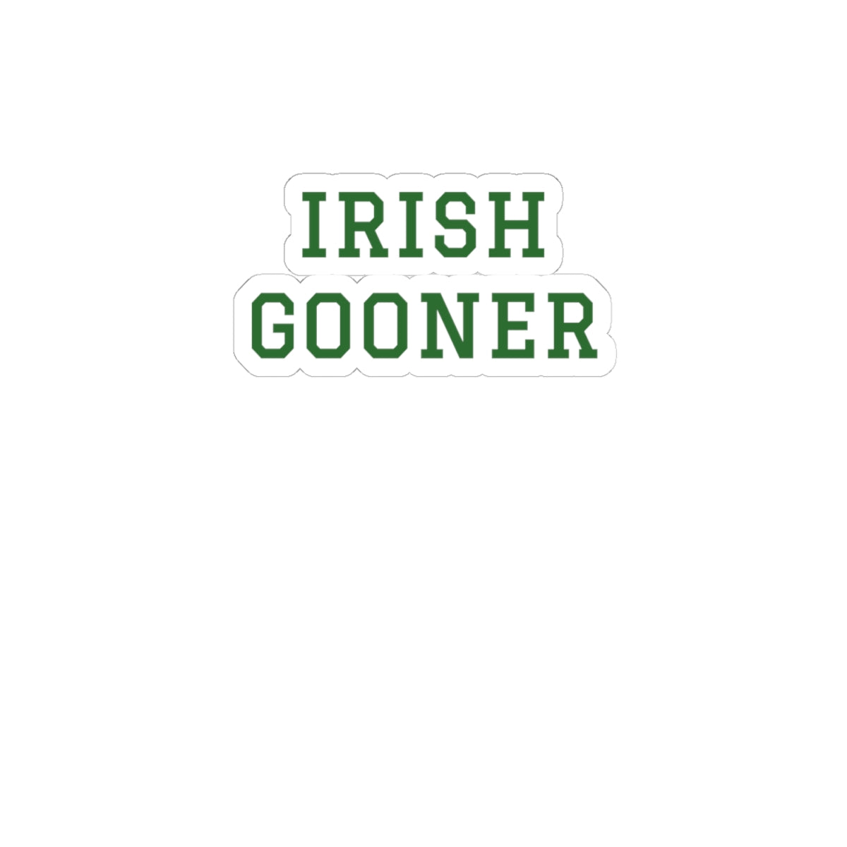 Irish Gooner Sticker